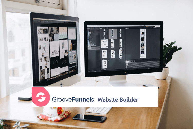 GrooveWebsite builder - two computers